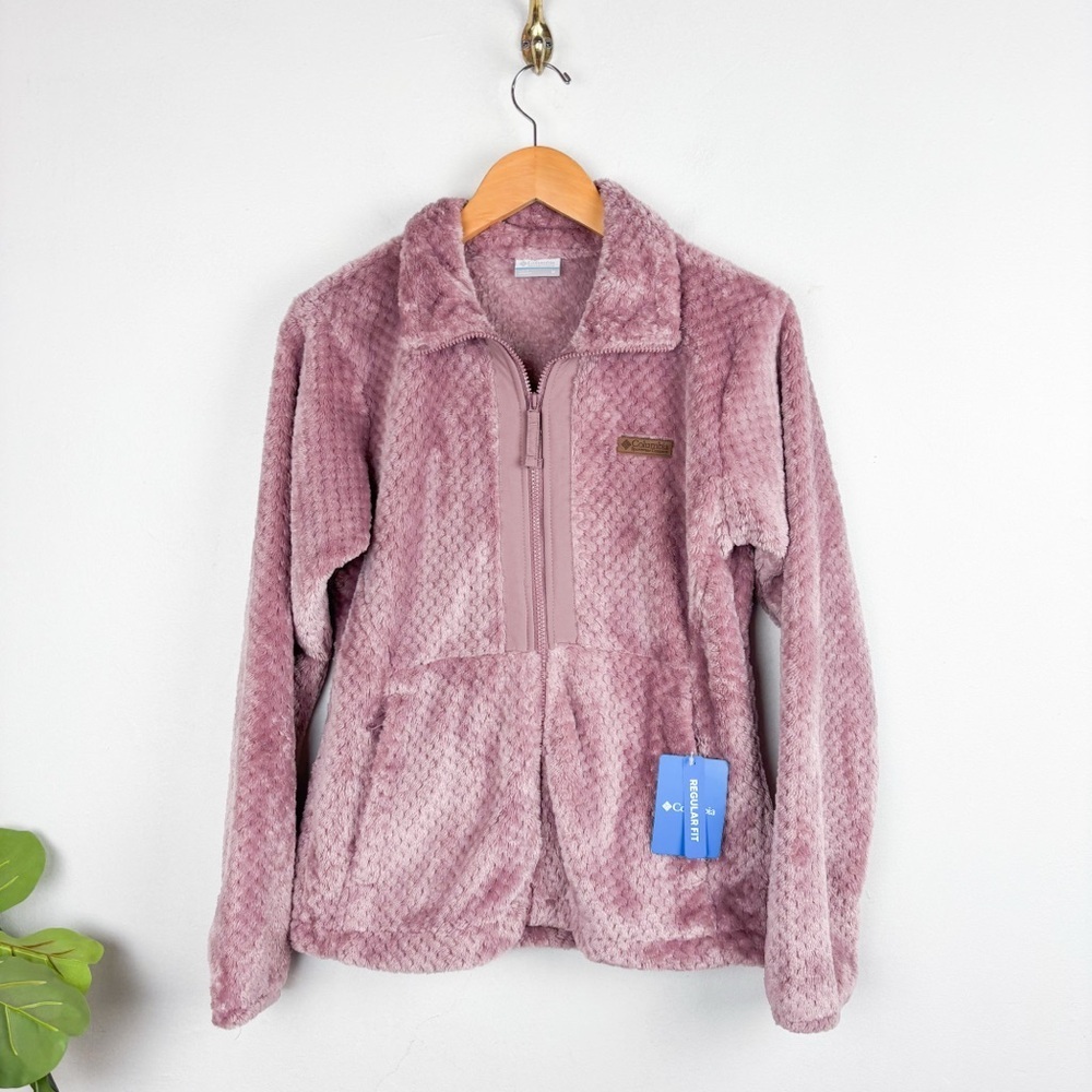NWT Columbia Women’s Purple Fire Side Full Zip Jacket Sz M - Picture 2 of 8